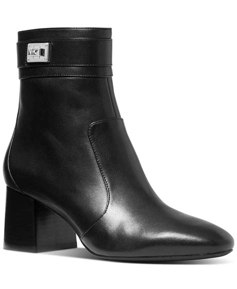 michael michael kors women's padma strapped block-heel booties|MICHAEL Michael Kors Women's Padma Strapped Booties .